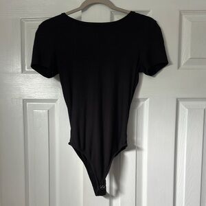 Hollister Black Short Sleeve Bodysuit